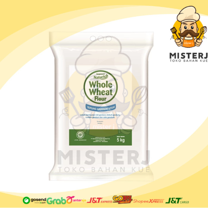 

BARANG TERLARIS Bogasari Tepung Gandum Utuh WWF 5 Kg