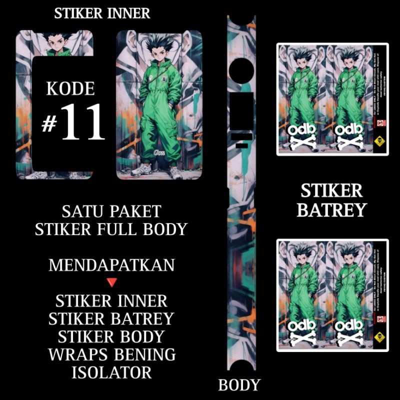 

Premium Cut - Stiker Vinil Laminasi Tipe M200 Kode 11 Garskin Stiker / Case Custom Terlaris 2PCS/ Fullbody