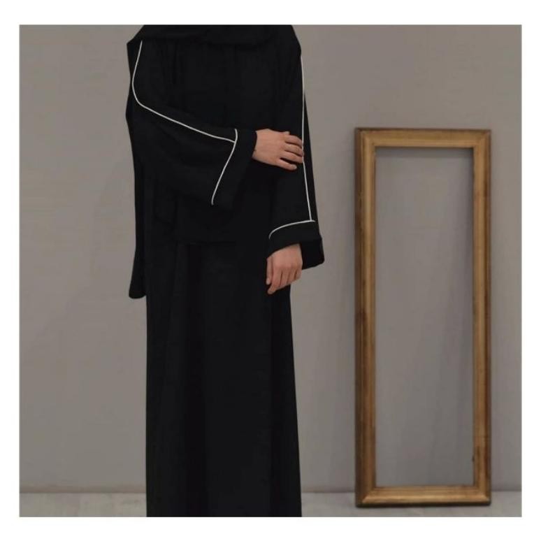 MUSLIM - Abaya Saudi Abaya Lisbal / Gamis Hitam / Dress Hitam / Gamis Arab / Abaya Arab TERLARIS