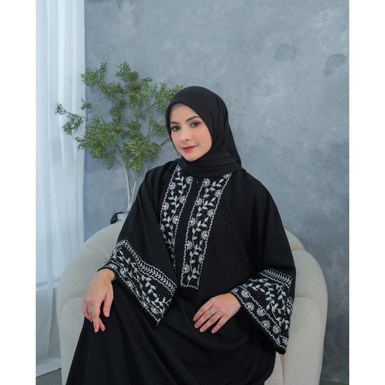 MUSLIM - NABILA Abaya hitam bordir turkey abaya umroh Jumbo TERLARIS