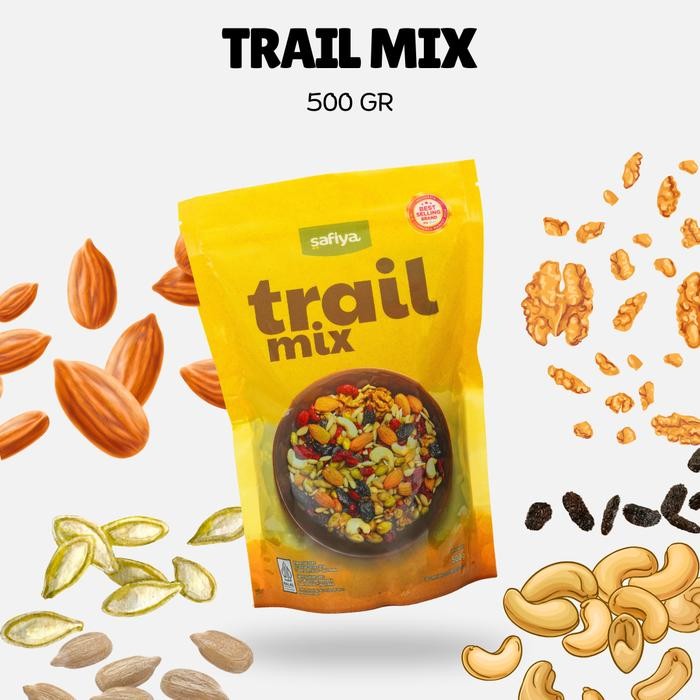 

Trail Mix 500 Gram Safiya Food - Trail Mix Safiya Granola Oatmeal Sereal Cereal