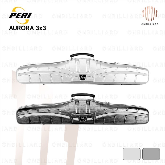 PERI AURORA 3x3 Tas Billiard 3 Butt 3 Shaft 3B3S Cue Case Billiard 6 Lubang Billiard