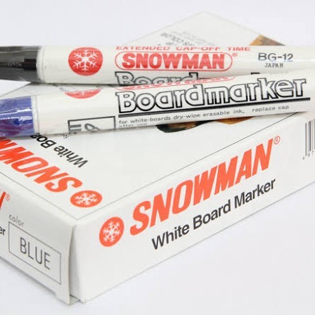 

spidol snowman whiteboard hitam/pack