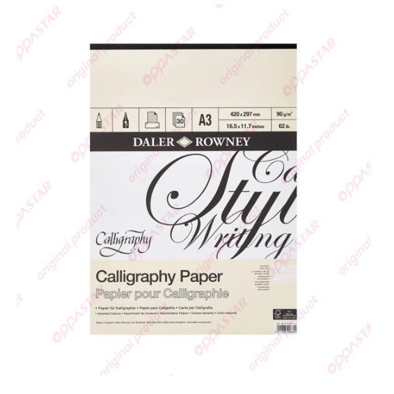 

TERBARU Buku Kertas Kaligrafi Daler Rowney Calligraphy Paper A3 403375300 PAD PROMO!