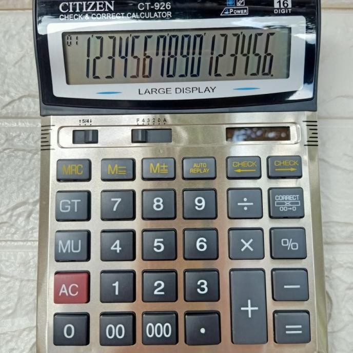 

Kalkulator Citizen CT 926 16 Digit / Calculator / Alat Hitung LT