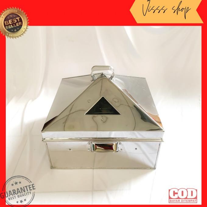 KLAKAT KUKUSAN BASO KOTAK STAINLESS PANCI DIMSUM BAKWAN SEKAT 4