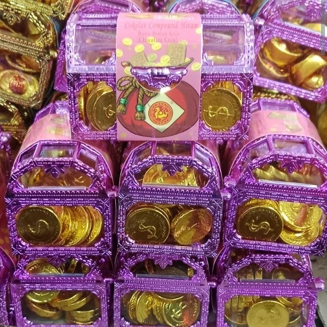 

Choco Chocolate Cokelat Coklat Coin Koin Kotak Ungu