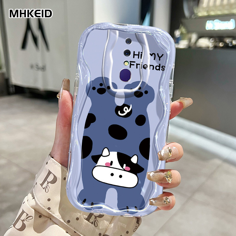 MHKEID Casing Hp Untuk OPPO F11 F9 F9 Pro Realme 2 Pro Realme U1 A9 2019 A9x Case Casing krim Softca