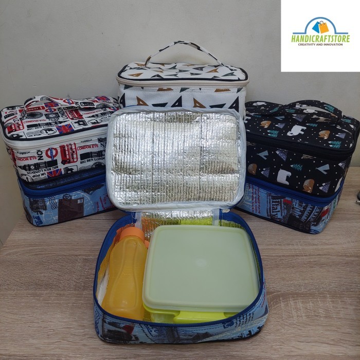 Lunch Bag /Lunch Box lucu Tas Bekal Makan Anak dan Dewasa/ kotak makan