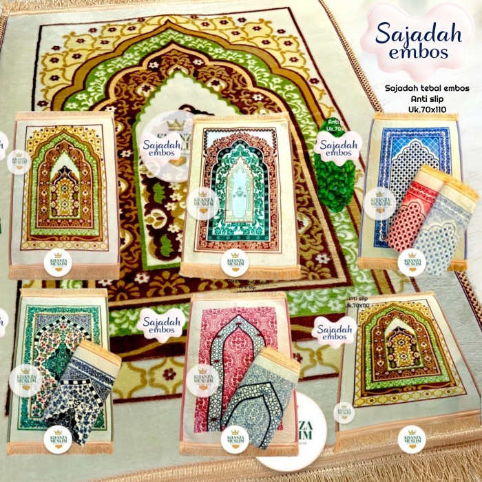 Sajadah Tebal Turkiye Sejadah Midi Cream Lembut Asli 100%