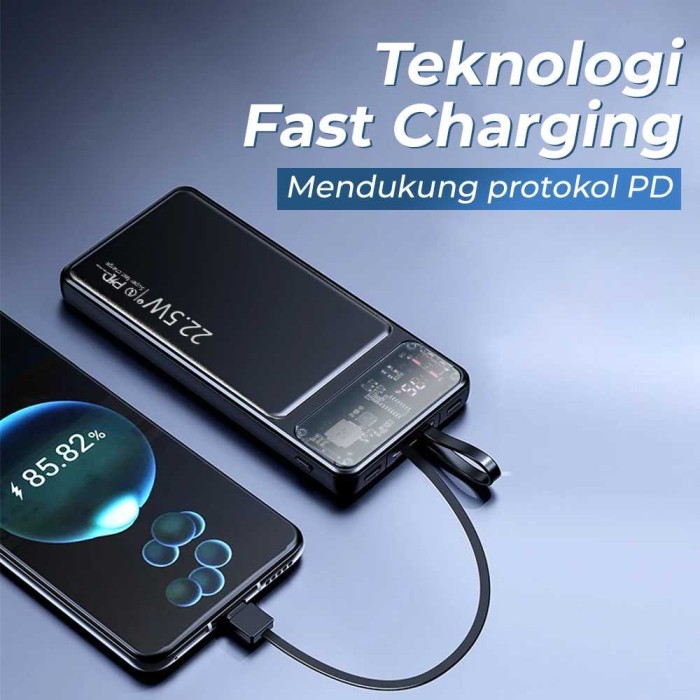 Power Bank Fast Charging Dual Port PD 66W 20000 mAh - KP103