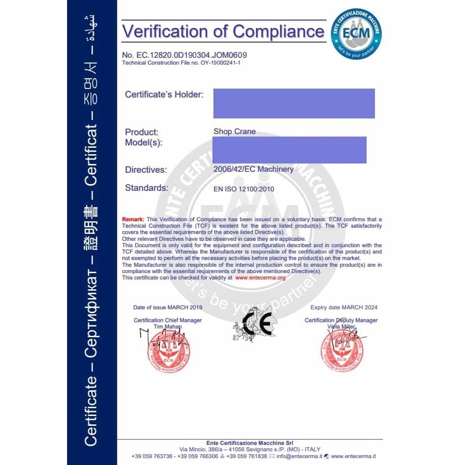 SHOP CRANE 2 TON / ENGINE CRANE 2TON