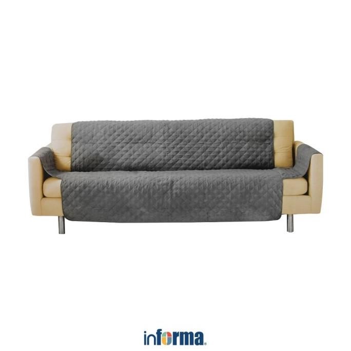 Informa - Informa Sarung Pelindung Sofa 2 Dudukan - Abu-Abu