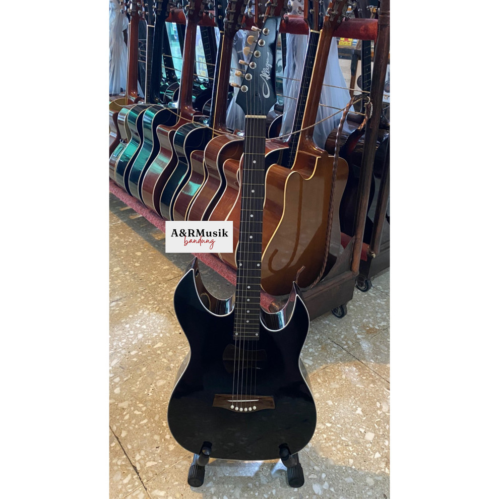 Gitar Akustik Elektrik Allegro GS 24 Original Senar Kawat 24 Fret