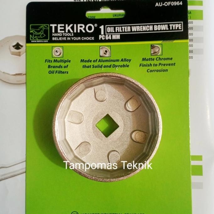 TEKIRO KUNCI FILTER OLI MANGKOK 64MM MOBIL AVANZA XENIA CALYA