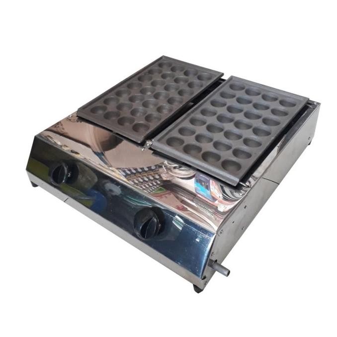 siap kirim] Kompor Gas Takoyaki 2Tungku + 2 Cetakan