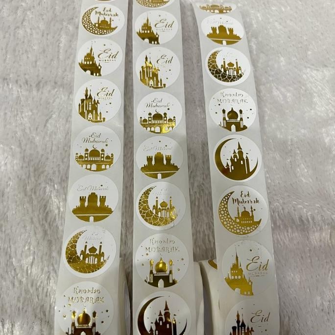 

] Sticker Label Toples Lebaran ROLL 500PCS Sticker Idul Fitri Toples 2,5Cm
