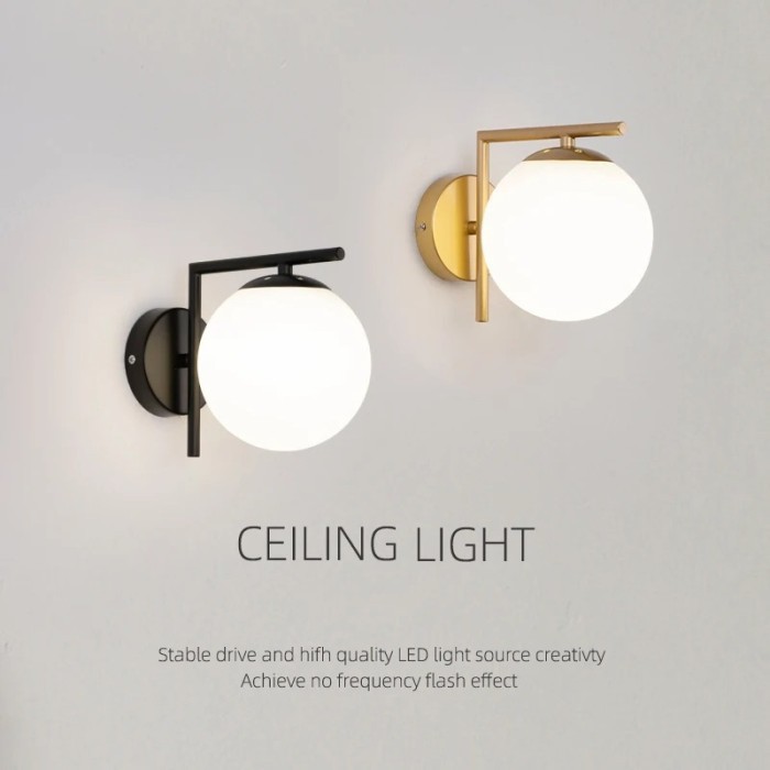 Lampu Dinding Hias Indoor Bohlam Wall Lamp