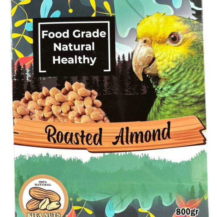 

ALMOND ROASTED 800GR FOR PARROT