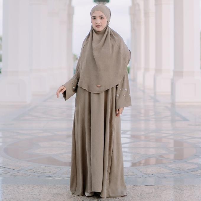 Lozy Hijab - Haiba Abaya Set (Gamis Umroh Abaya Set Kerudung Cadar)
