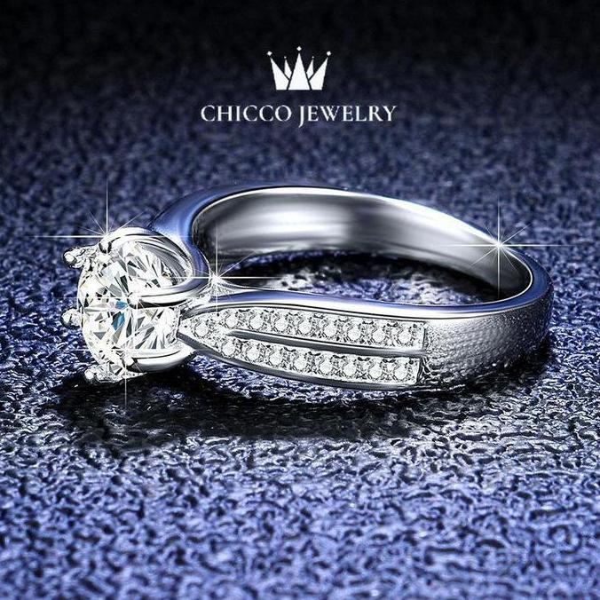 Terlaris Promise ring cincin tunangan cincin buat pacar Cincin six prong Cincin wanita Darry ring pr