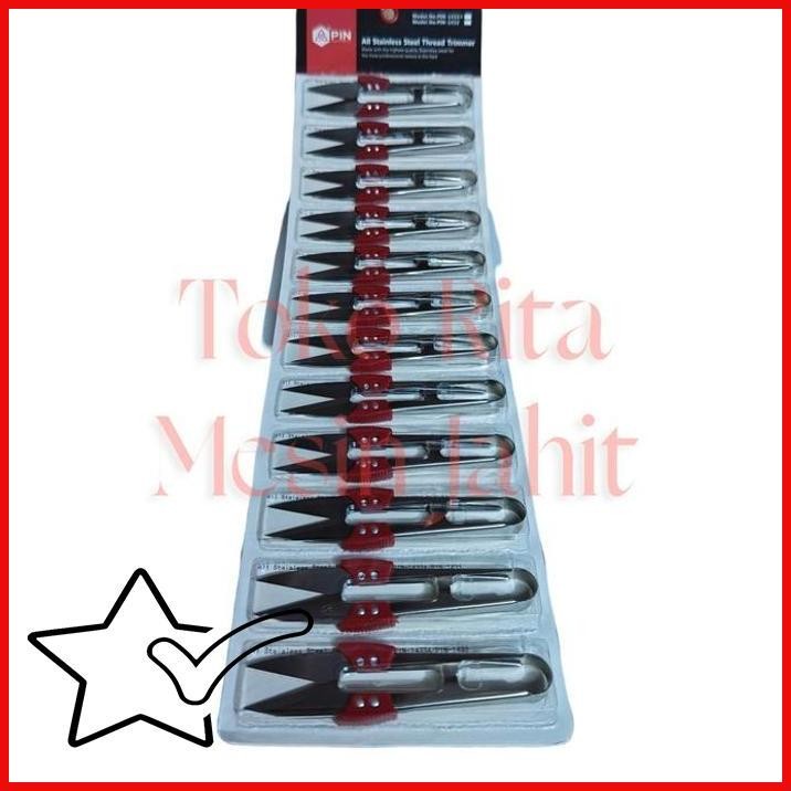 

[RMJ] SATU LUSIN ISI 12PCS GUNTING BENANG STAINLESS PIN-1433A