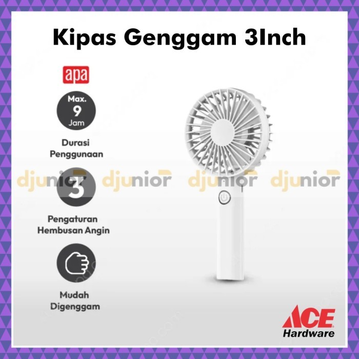 APA - KIPAS ANGIN MINI PORTABLE / RECHARGEABLE MINI FAN / ACE HARDWARE