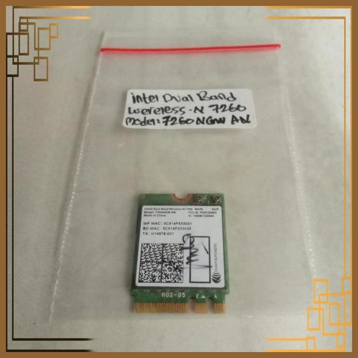 [KJL] WIFI CARD INTEL DUAL BAND WERELESS-N 7260NGW AN