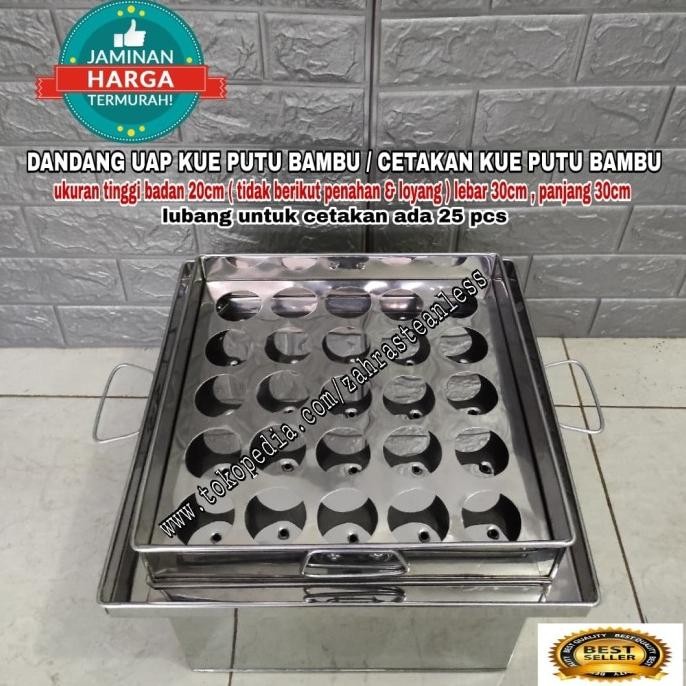 Sale Cetakan Kue Putu Bambu / Cetakan Putu Set / Dandang Uap Kue Putu