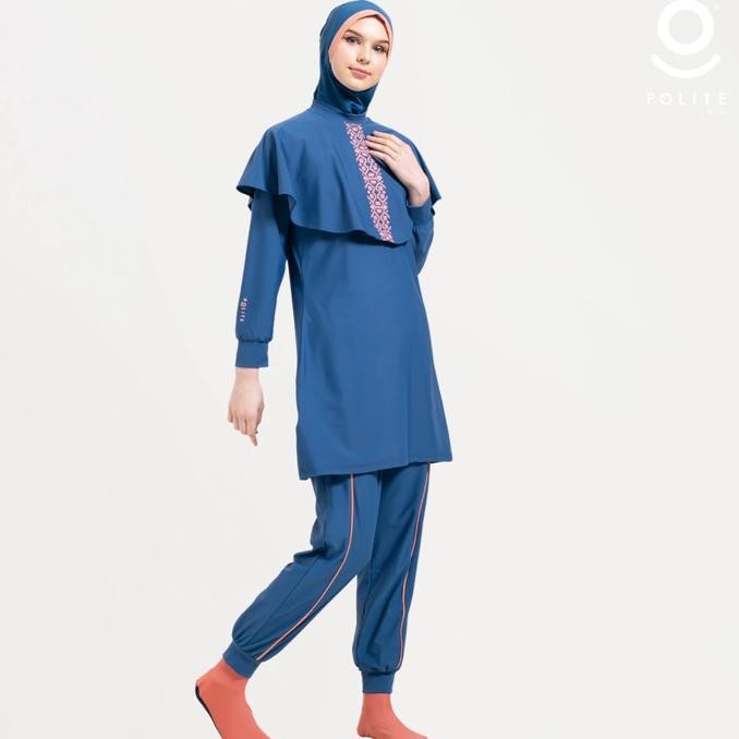 POLITE SWIM Baju Renang Muslimah 5Shark Modest Premium