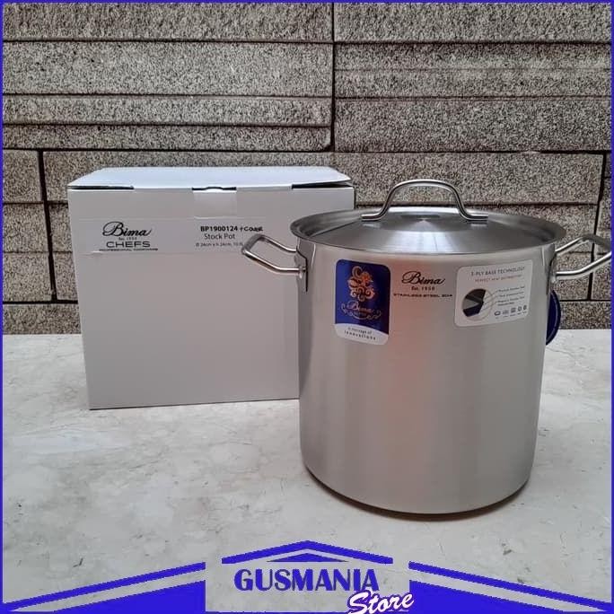 Panci Masak Teplon Bima Origin Wajan Stainless Kuali Penggorengan