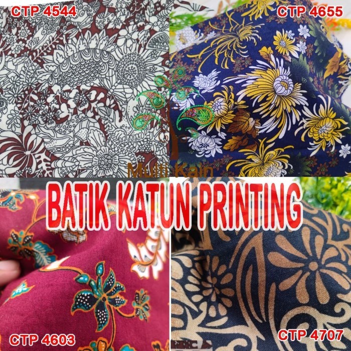 BAHAN KAIN BATIK KATUN JEPANG / COTTON JAPAN PRINT BATIK POPLIN 1