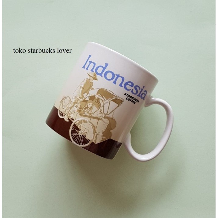 PROMO Starbucks Tumbler Mug Ceramic Grande - Indonesia Becak