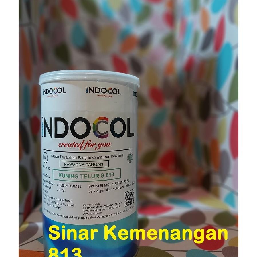 

Pewarna Maanan Indocol Egg Yellow 813 Uning Telur 1 G