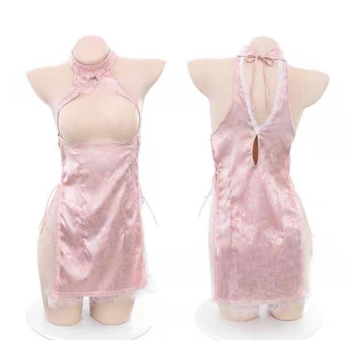 BIG SALE SET LINGERIE CHEONGSAM LUCU QIPAO LACE 