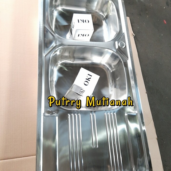 Bak cuci piring stainless/bak cuci piring 2 lubang stainless