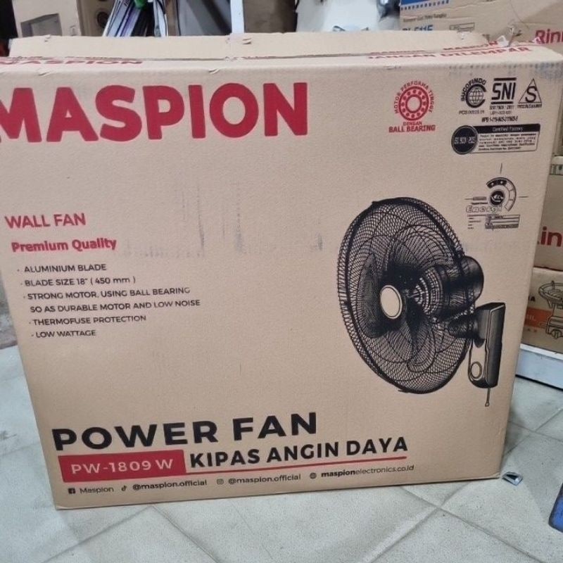 Wallfan Maspion 18inch PW 1809W Kipas Dinding Besi 18" Maspion