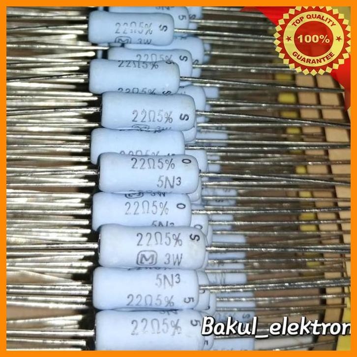 [bak] resistor 22 ohm 3w panasonic