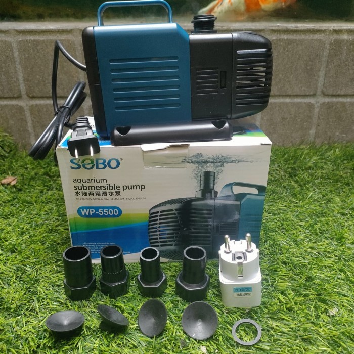 TERBATAS Pompa Celup Original SOBO WP 5500 3000 L/H Kolam Ikan Aquarium