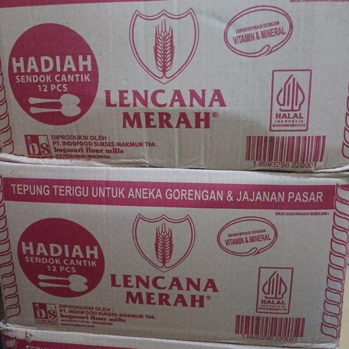

TERIGU LENCANA MERAH 1 KG KARTONAN