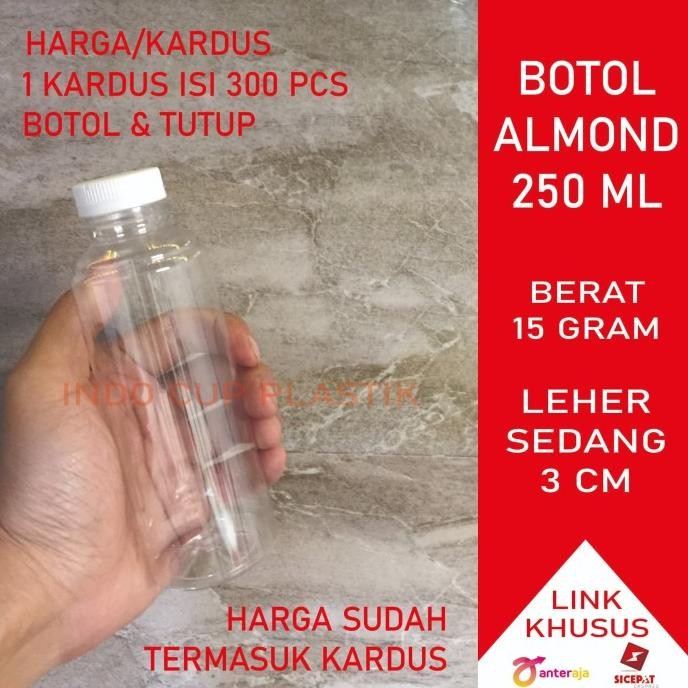 

Botol Almond 250 ml / Botol Plastik 250 ml Almond (15gr) (EXPEDISI) Berkualitas