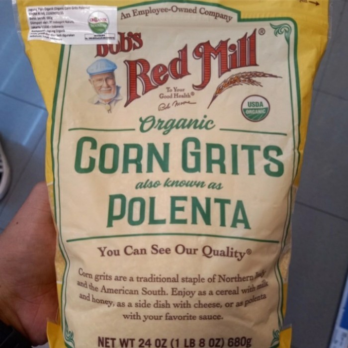 

BOB'S BOBS RED MILL ORGANIC CORN GRITS POLENTA 680 GRAM