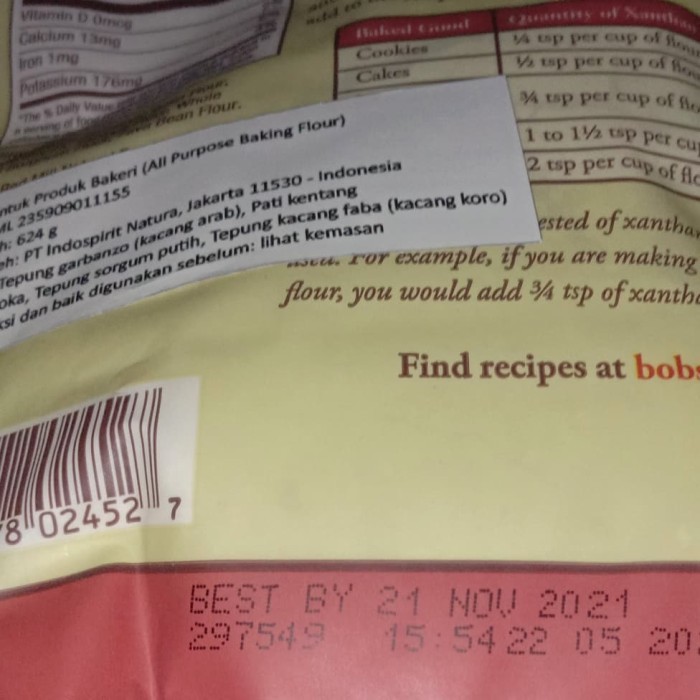 

ALL PURPOSE BAKING FLOUR/BOB'S RED MILL/624GR