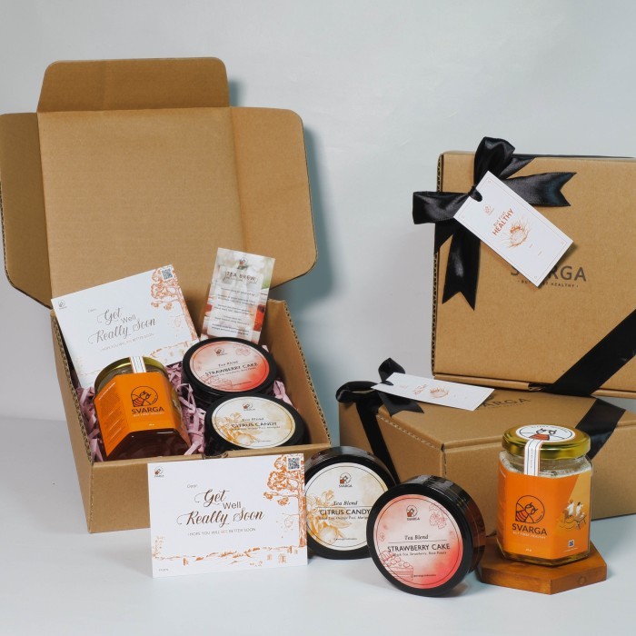 

HAMPERS PARCEL GIFT BOX EKSKLUSIF - ARTISAN HONEY & TEA BLEND SVARGA A
