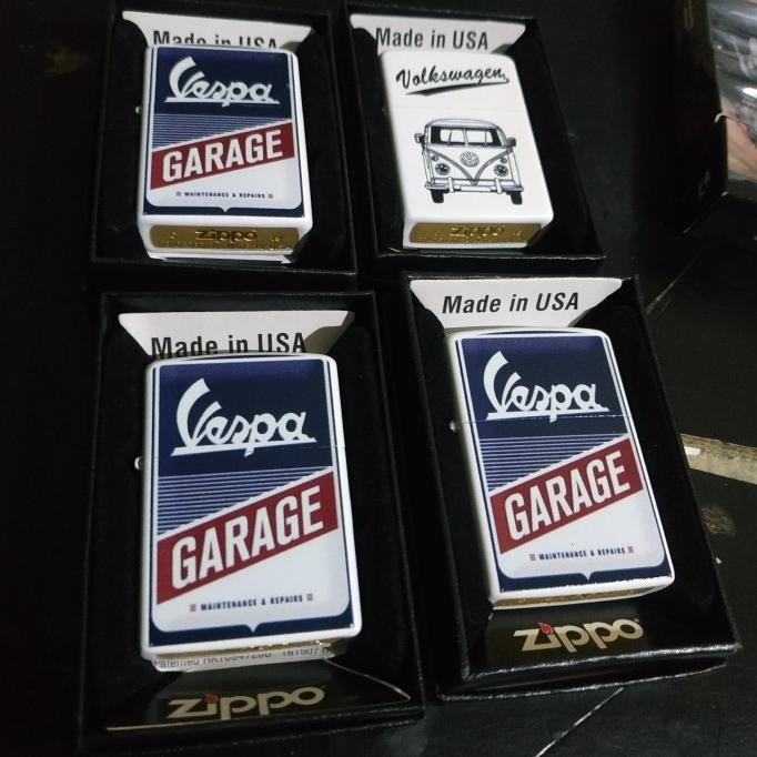 Baru KOREK API ZIPPO import keren Vespa garage design gratis custom