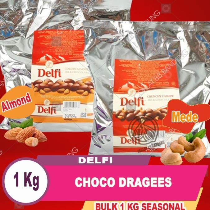 

Coklat Delfi Almond 1kg Mede, Chic Choc 750gr Maltitos 500 gr Roundies Berkualitas