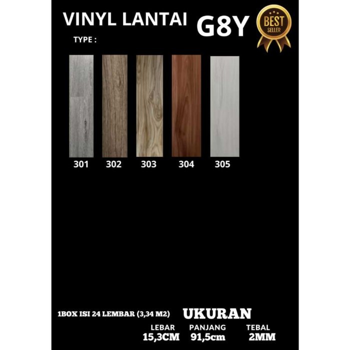 Vinil Lantai Kayu/Vinil Lantai 3Mm/Vinyl