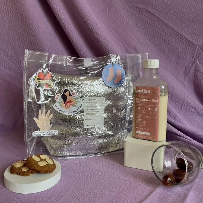 

Hampers Newborn Baby Gift - Almond Milk + Breastfeeding cookies Berkualitas