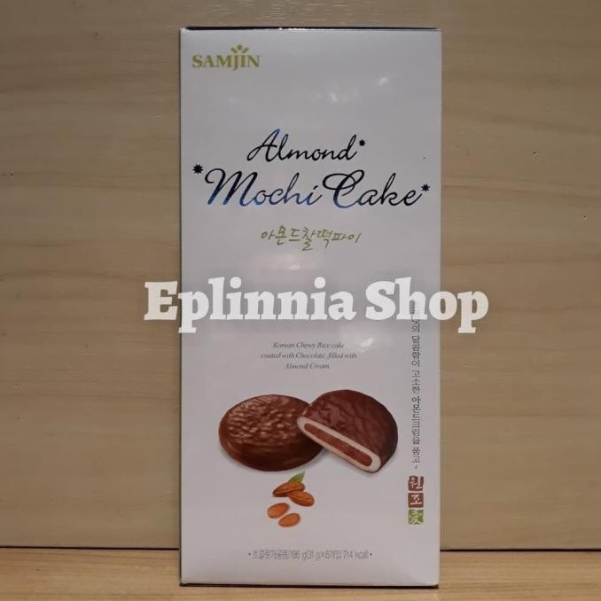 

Samjin Choco Almond Mochi Cake 186 gr - Kue Moci Cokelat Almond Berkualitas