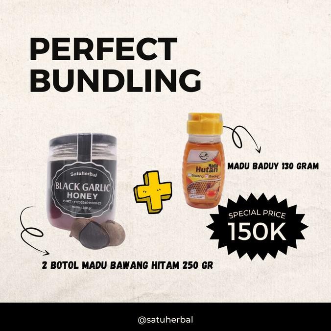 

BLACK GARLIC HONEY SATUHERBAL MADU BAWANG HITAM DR BAWANG LANANG ORIGINAL
